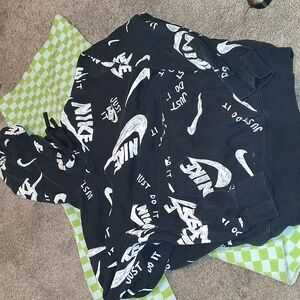 Nike All over print hoodie​​ Sz M
